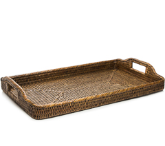 Bandeja em rattan 55x35x4,5cm