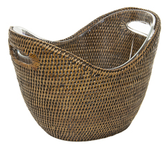 Champanheira em rattan 36,5x27x20/29cm