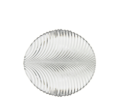 Prato folha eco cristal 24x22,5x2cm