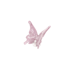 Borboleta murano rose 8x10,5x5cm