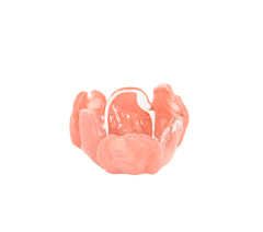 Centro de mesa murano fleur salmao 12x7,5cm