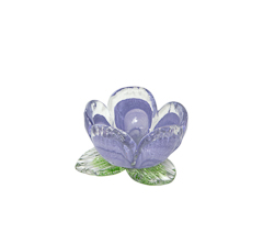 Flor murano lilas 10x6cm