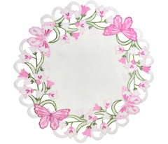 Jogo americano papillon pink 38cm pascoa