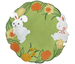 Jogo americano bunny 38cm pascoa