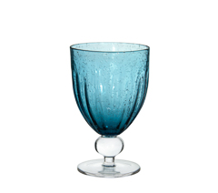 Taca murano canelada blue