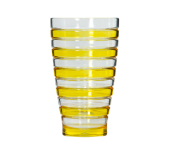 Copo alto stripes yellow 555ml