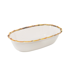 Travessa retangular funda bambu 31,7x19,5x6,5cm