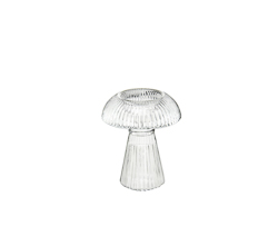 Porta velas shitake p clear 10,5x10cm