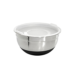 Bowl com tampa em inox 18cm