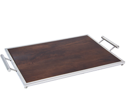 Bandeja madeira walnut 62x38x5cm