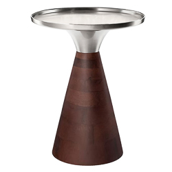 Base / suporte madeira e inox 39x49hcm