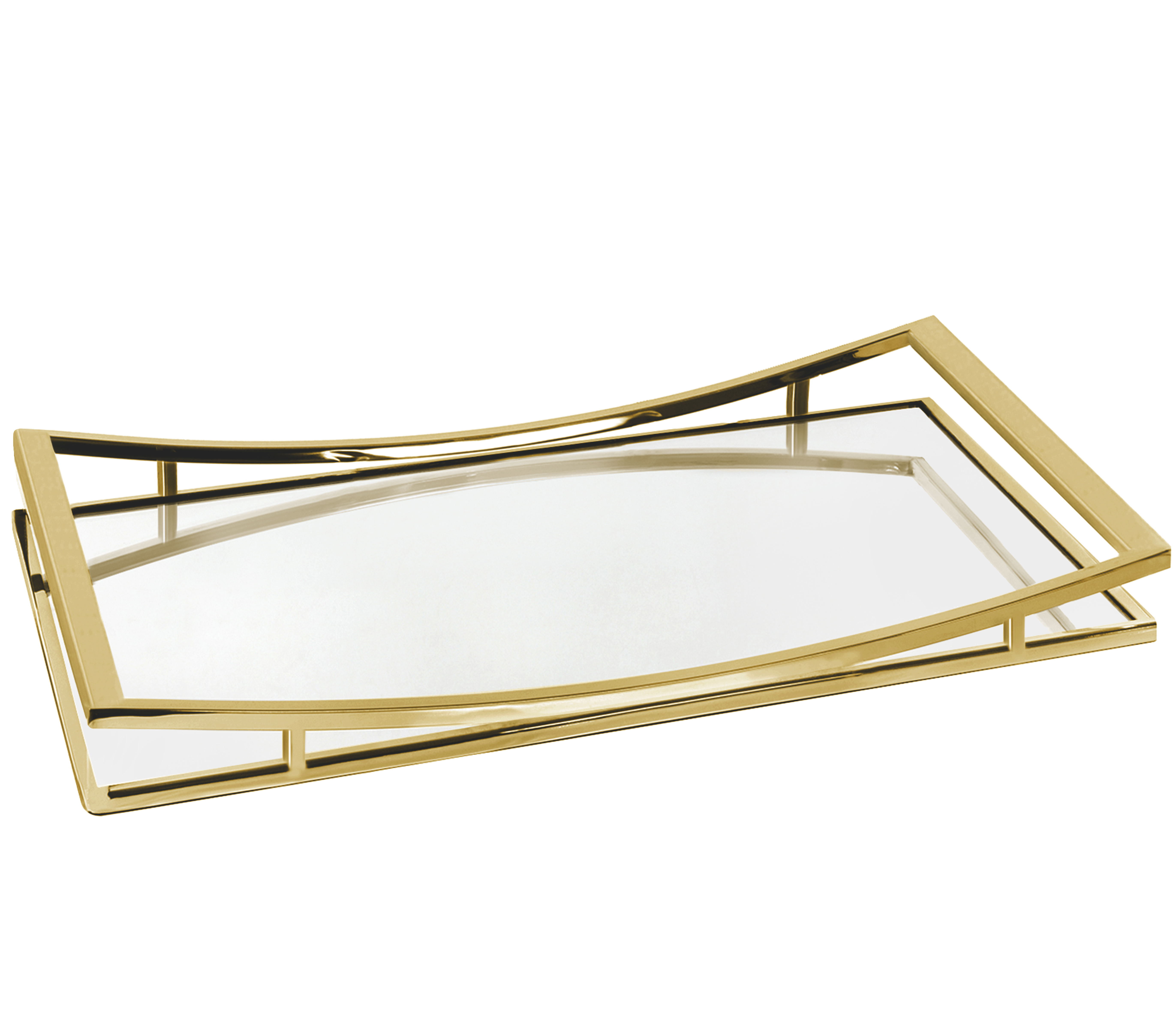 Bandeja silhouette gold g 56x36x6cm