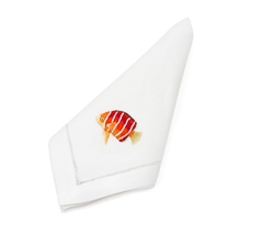 Guardanapo corali fish 40x40cm 100% algodao
