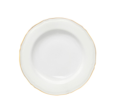 Prato fundo 23cm queen dourado