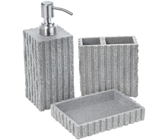 Set para banheiro 3pcs athenas marfim