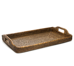 Bandeja em rattan 51x32x4cm