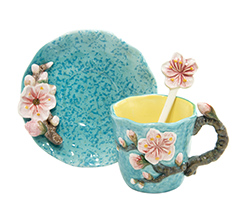 Flor de porcelana amendoeiras