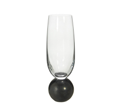 Taca champanhe marble preto 200ml