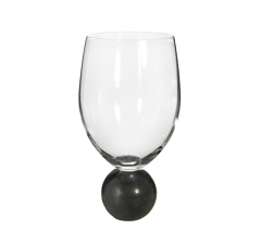 Taca vinho marble preto 500ml