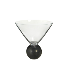 Taca martini marble preto 250ml
