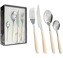 Faqueiro 24pcs modern bege