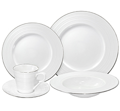 Aparelho jantar 30pc village platinum