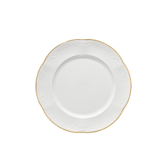 Prato sobremesa noble gold 21cm