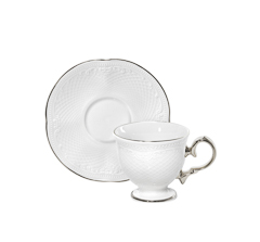 Xicara cafe c/ pires noble platinum 100ml