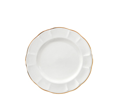 Prato sobremesa retro ritz gold 21cm