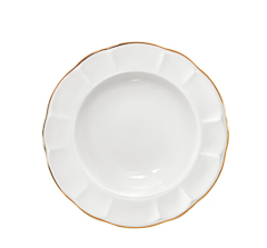 Prato fundo retro ritz gold 23cm