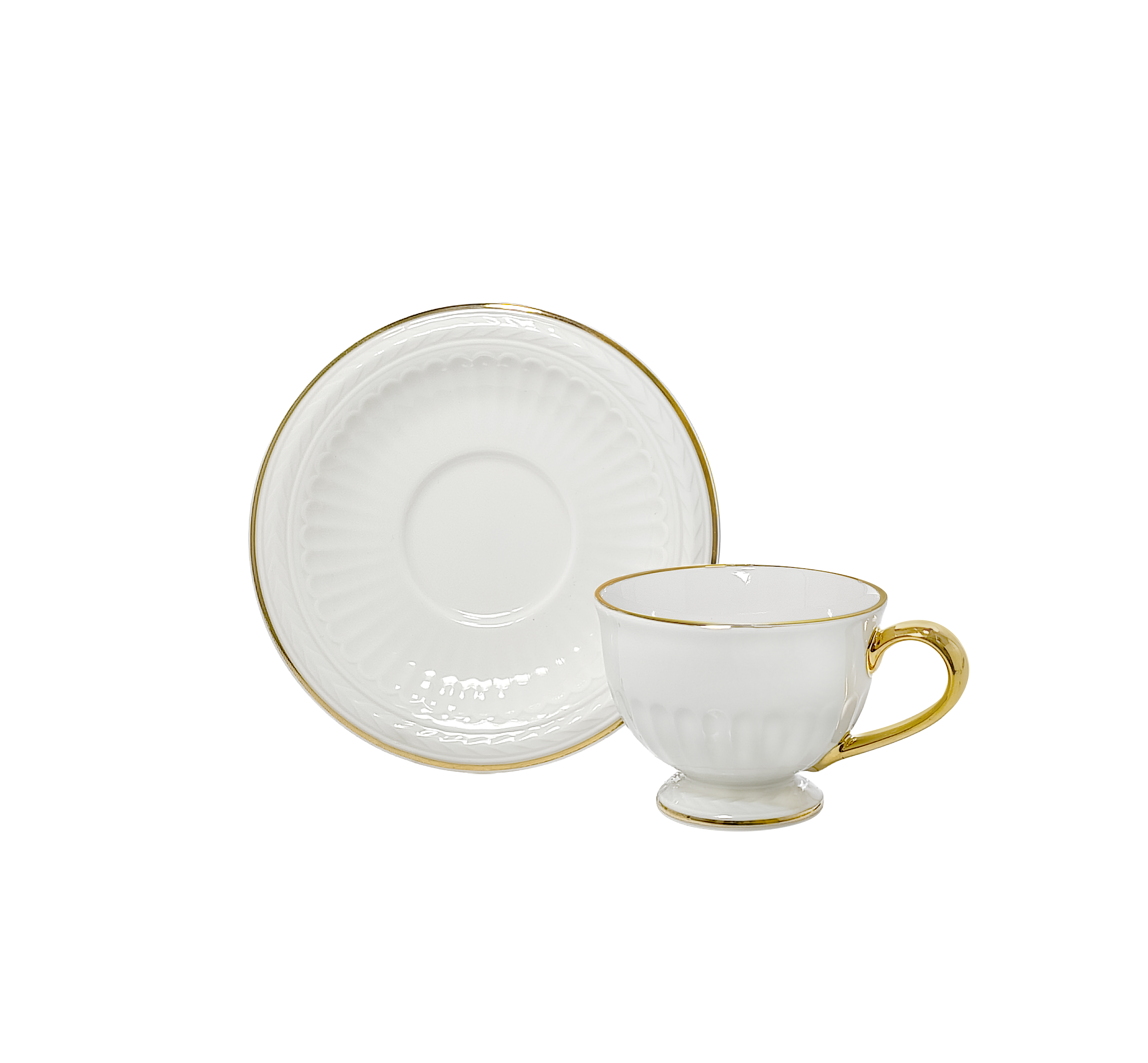 Xicara cafe c/ pires athena gold  90ml
